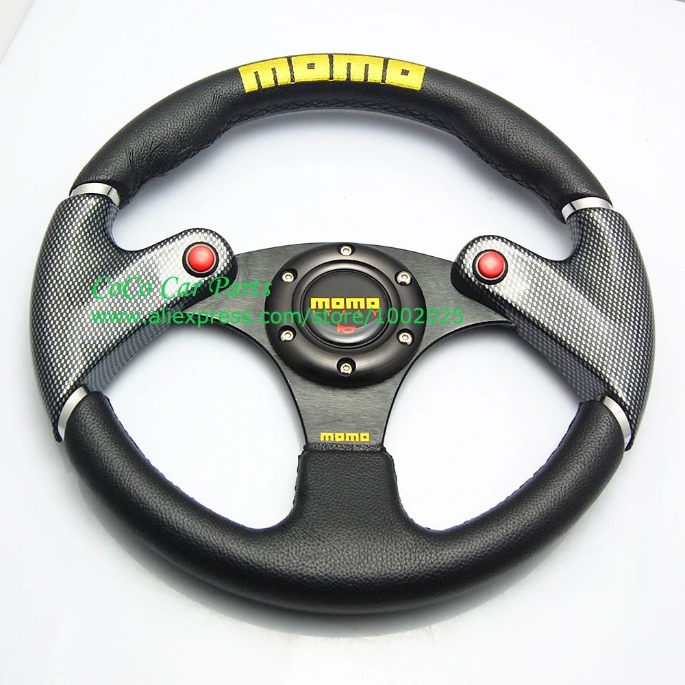 Buy Free Shipping MOMO Steering Wheel With 3 Horn