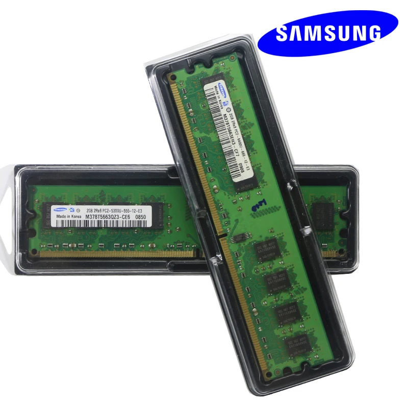 Модуль памяти для настольного ПК Samsung оперативная память DDR2 800 667 МГц PC2 6400U 1 Гб 2 4