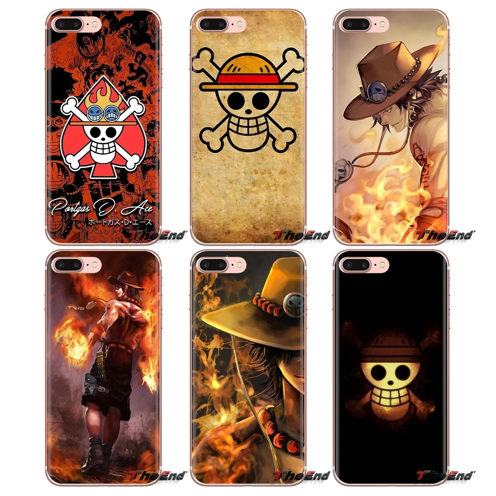 

Silicone Phone Bag Case For Huawei G7 G8 P7 P8 P9 P10 P20 P30 Lite Mini Pro P Smart Plus 2017 2018 2019 One Piece Portgas D. Ace