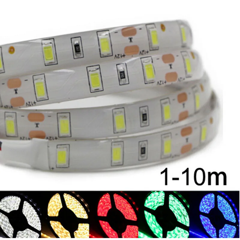 Гибкая светодиодная лента 12 В постоянного тока 5630 5730 SMD не содержит/ip65