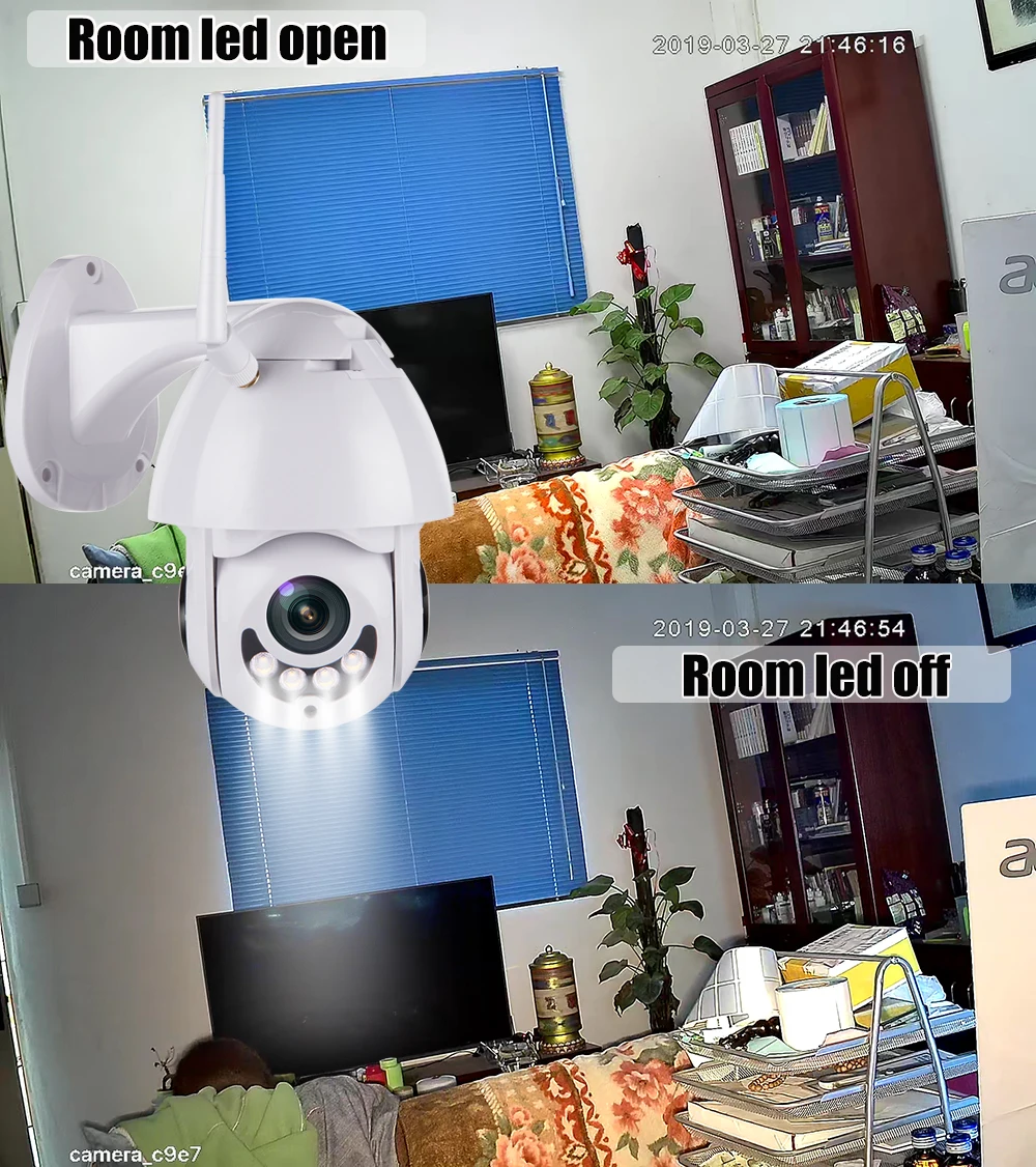 1080P 2MP супер мини PTZ купольная Беспроводная ip камера WiFi CCTV IR 30m Onvif наружная