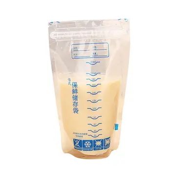 

50pcs/100pcs Breast Nursing Milk Storage Freezing Bag Baby Feeding Pouch Infant Food Seal Bag 250ml