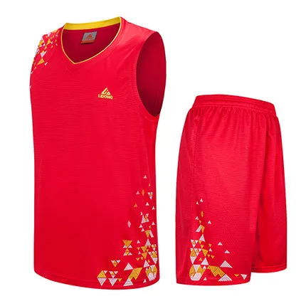 Баскетбольные майки, наборы мужских баскетбольных Джерси, наборы пустых, дешевые баскетбольные футболки, рубашки, шорты, форма на заказ - Цвет: 8090 red