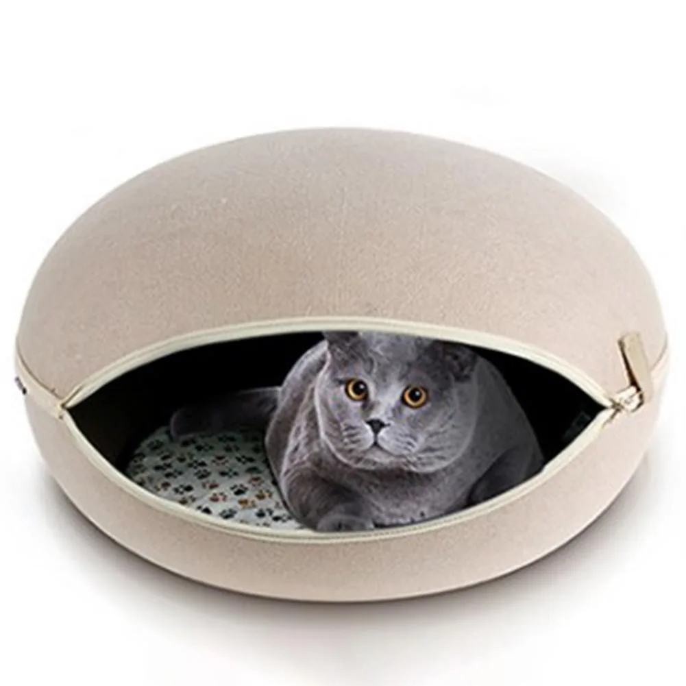 New Cute Egg Shape Dog Beds Warm Soft Cats House Pet Sleeping Bag Dog