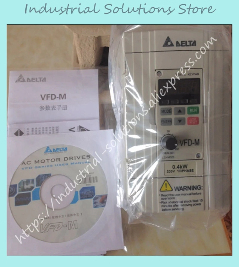 Инвертор 3 фазы VFD022M23B 220V выход 3ph 0~ 240V 2.2KW 3HP 0,1~ 400Hz Vfd-m серии