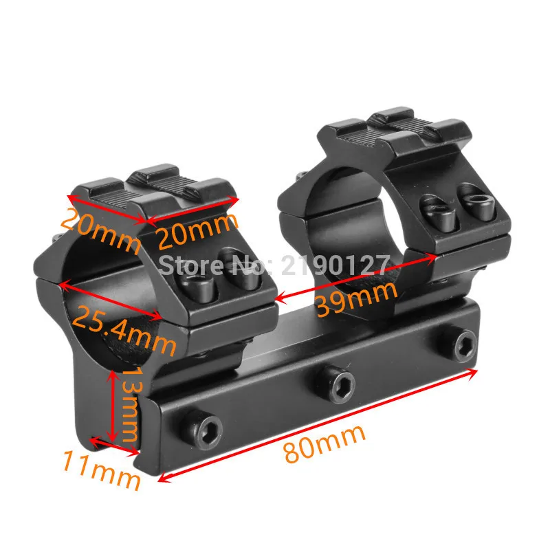 FIRE WOLF 1 шт., крепление для винтовки, низкий Вивер, 25,4 мм, двойной прицел, крепление, 11 мм, рельс, 80 мм, длина для винтовки