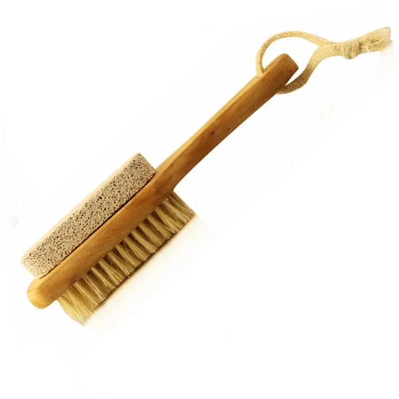Foot care tool- Multifunction Duplex natural exfoliating foot stone grinding brush feet hanging rub foot stone anti-horny