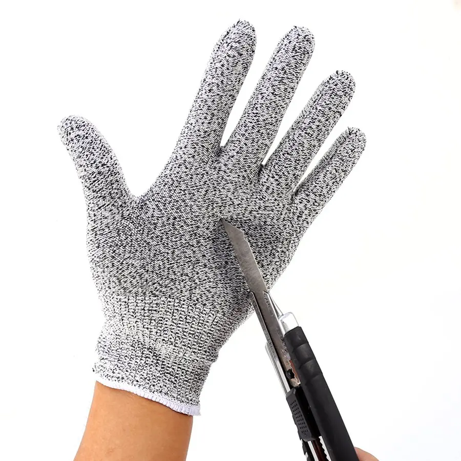 

1Pair Anti-cut gloves Safety Cut Proof Stab Resistant Gloves Elastic Fiber Mesh Butcher Glove Breathable Security Gloves S M L