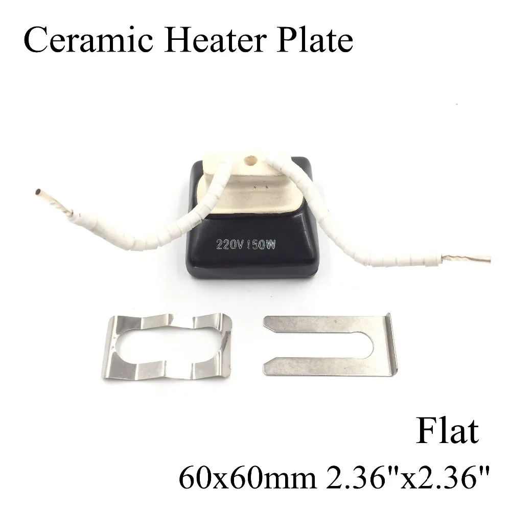 

60*60mm Flat Vacuum Injection Molding Machine Repair Far-infrared IR Ceramic Heating Plate Air Ceramic Heater Board Pad For BGA