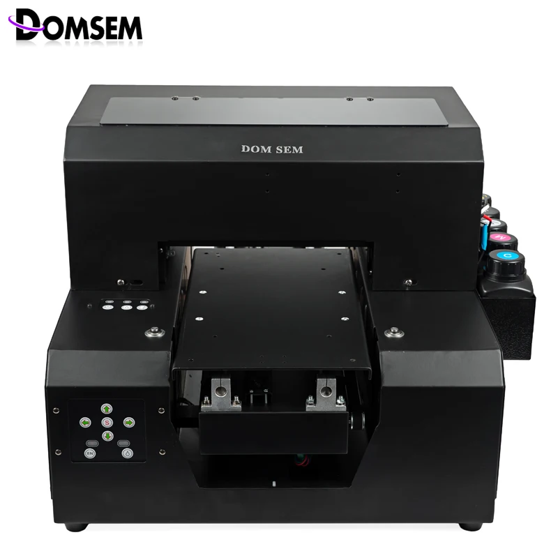Цифровой тканевый принтер для одежды, УФ Струйный Сухой мгновенный A4 Размер 2880 точек/дюйм DX5 печатающая головка