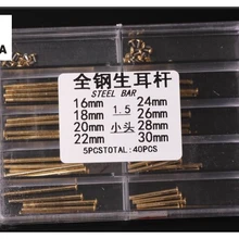 1 комплект золотой ремешок из нержавеющей стали винт/Луг 1,5 мм Диаметр стали или золотой пластины Размеры 16-30 мм