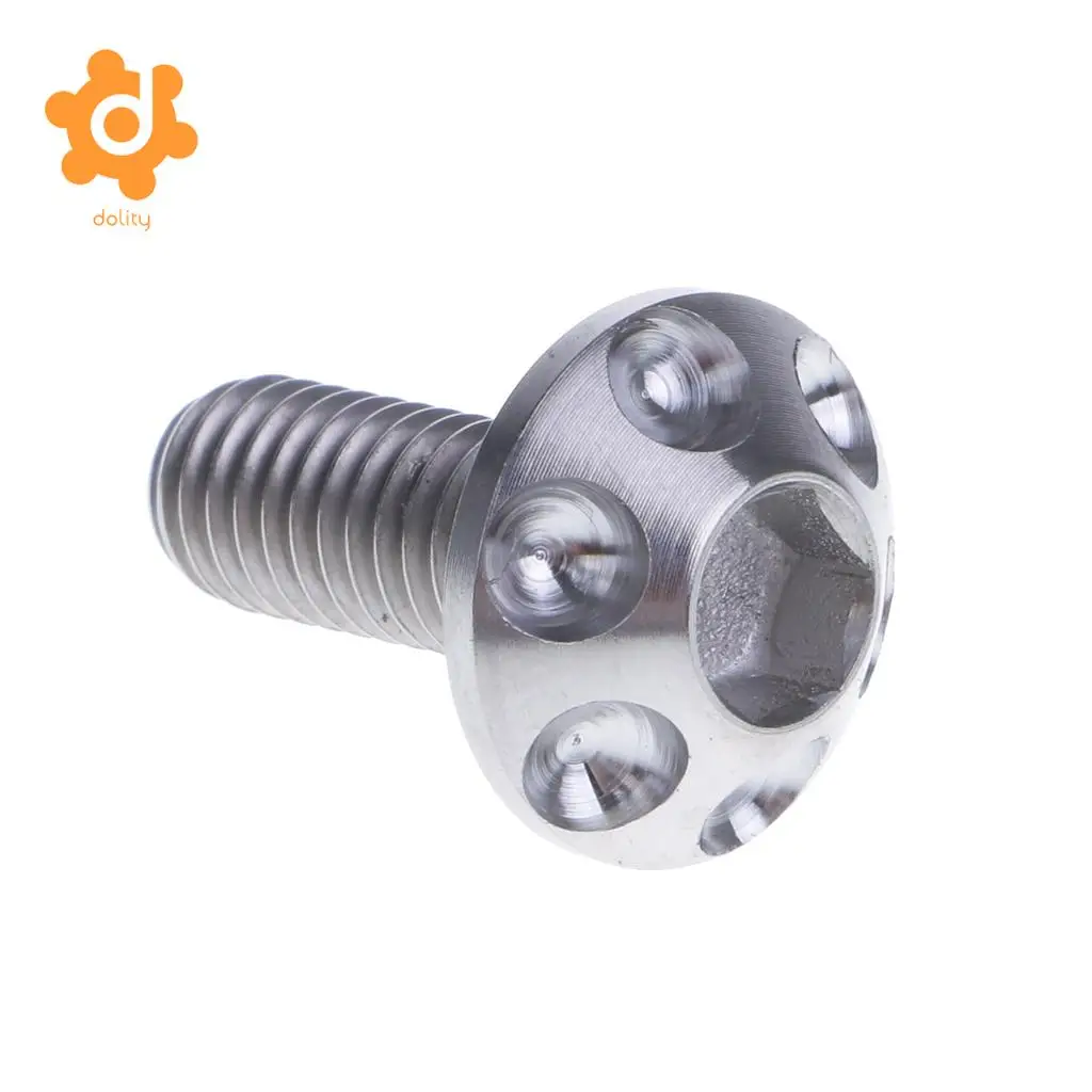 M6 x 15 License Plate Frame Titanium Bolt Screw for Motorcycle Car Auto