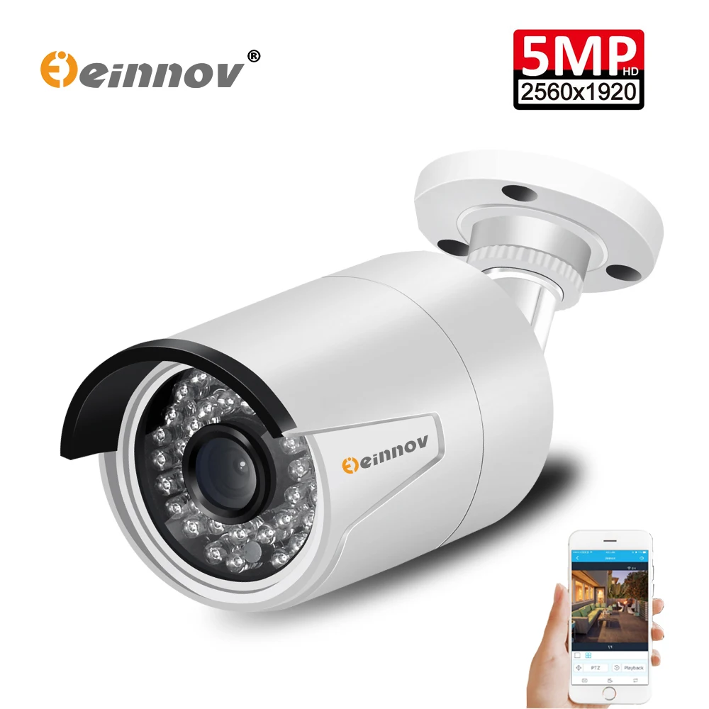 

5MP POE IP Camera P2P Outdoor Video Surveillance kit H.265 Onvif 2MP Home Security Camera IR Night App Remote View Ipcam