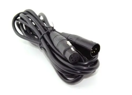 

4pin XLR Male to XLR Female Power Cable Cord 10ft for Photography DSLR Camera