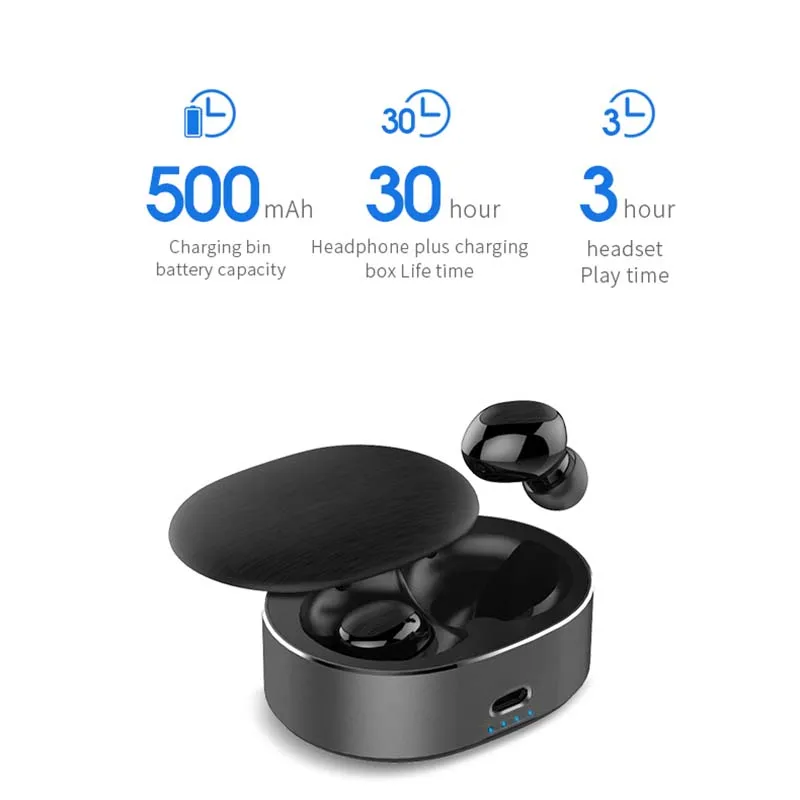 Беспроводной Bluetooth наушники-вкладыши Беспроводной наушники мини Близнецы вкладыши стерео Bluetooth5.0 наушники с микрофоном для samsung
