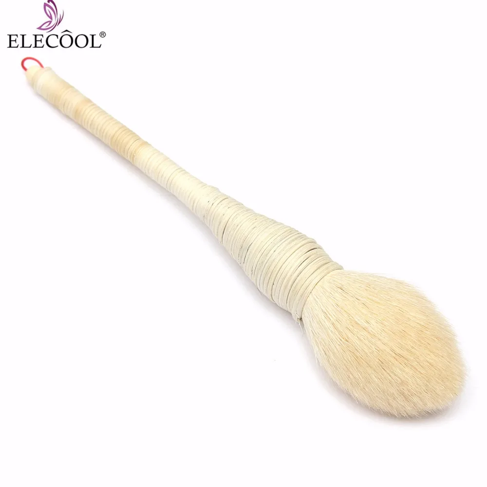 

ELECOOL Pro NEW Rattan Goat Hair Blush Powder Application Foundation Makeup Tool Face Beaauty Single Brush maquiagem Black White