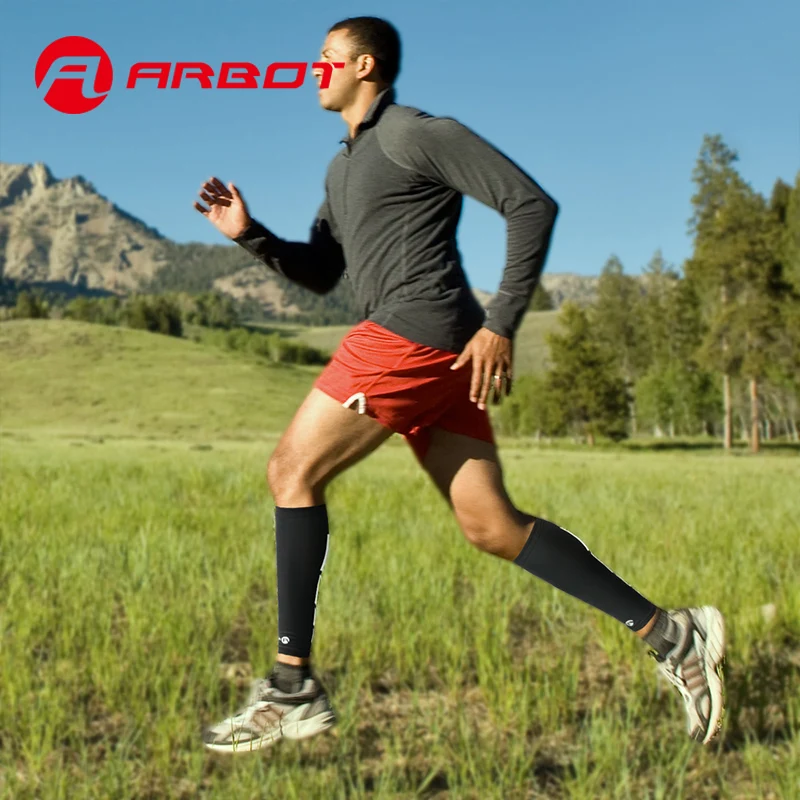 Arbot спортивные гетры с рукавами дышащие компрессионные для фитнеса носки бега и