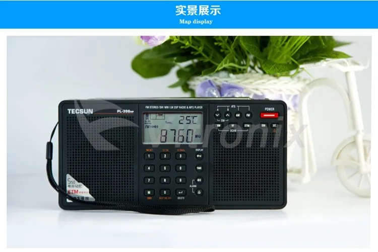 Tecsun PL-398MP портативный радио fm стерео имеет функцию воспроизведения MP3(со слотом для sd-карты) Полнодиапазонный стерео радио