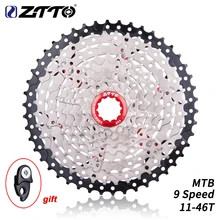 ZTTO MTB 9 скоростей 11-46T кассета 9 скоростей 9 s 46t звездочки 9v k7 коэффициент свободного хода совместим с M430 M4000 M590 горный велосипед