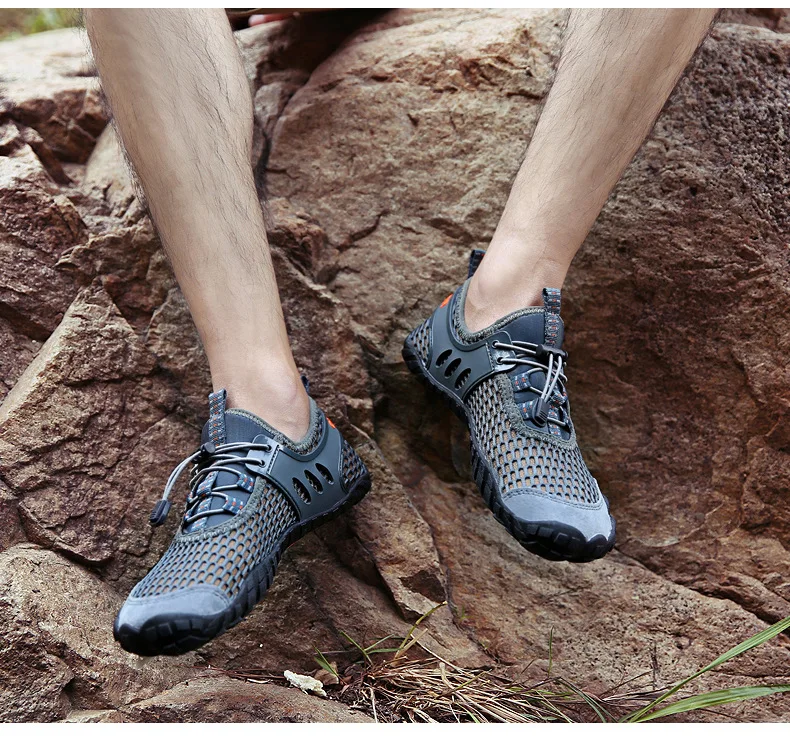 Летняя обувь для воды женские пляжные сандалии дышащие мужские пляжные тапочки дышащая обувь босиком дайвинг носки для купания Tenis Masculino