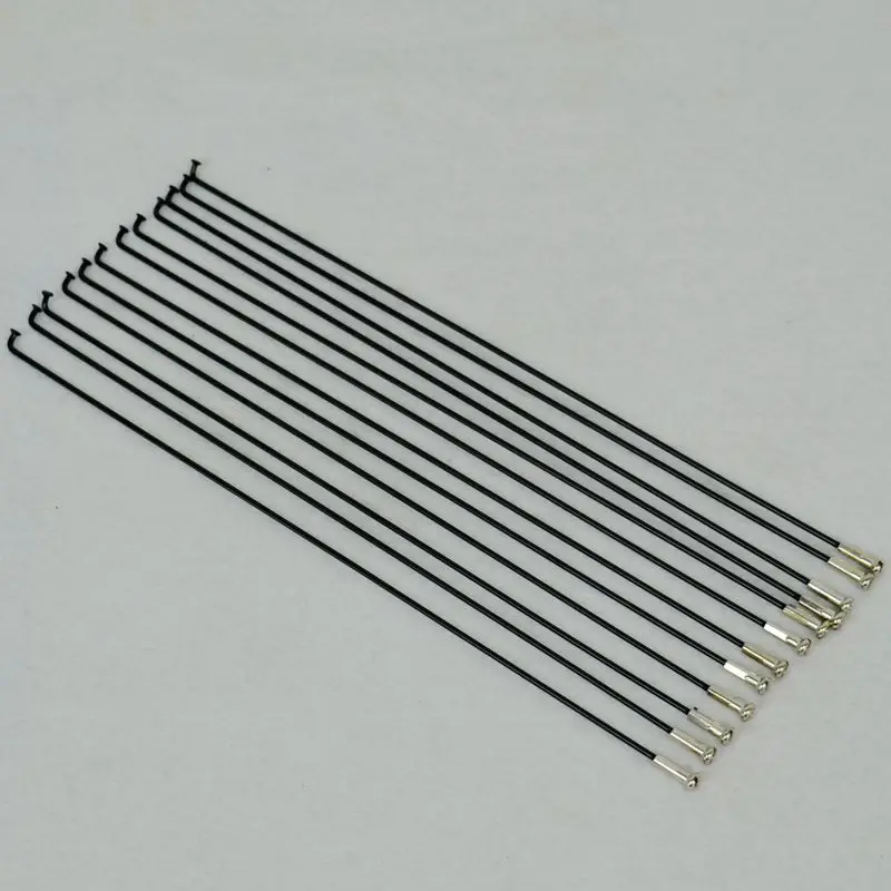 Mountain Road Bike 45# 14G/2.0mm bend Spokes Stainless Steel straight pull alloy Nipple High Strength Black Colour