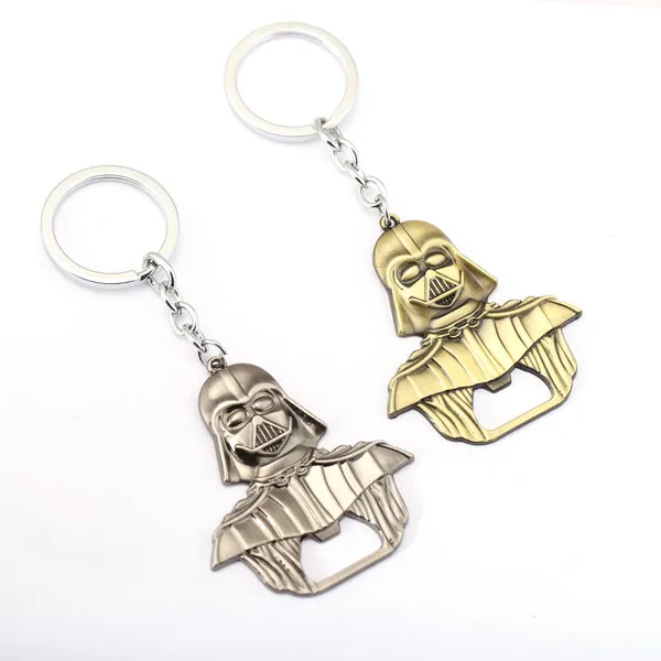 1 Pcs Star Wars key chain ring holder Darth Vader Bar Beer Bottle