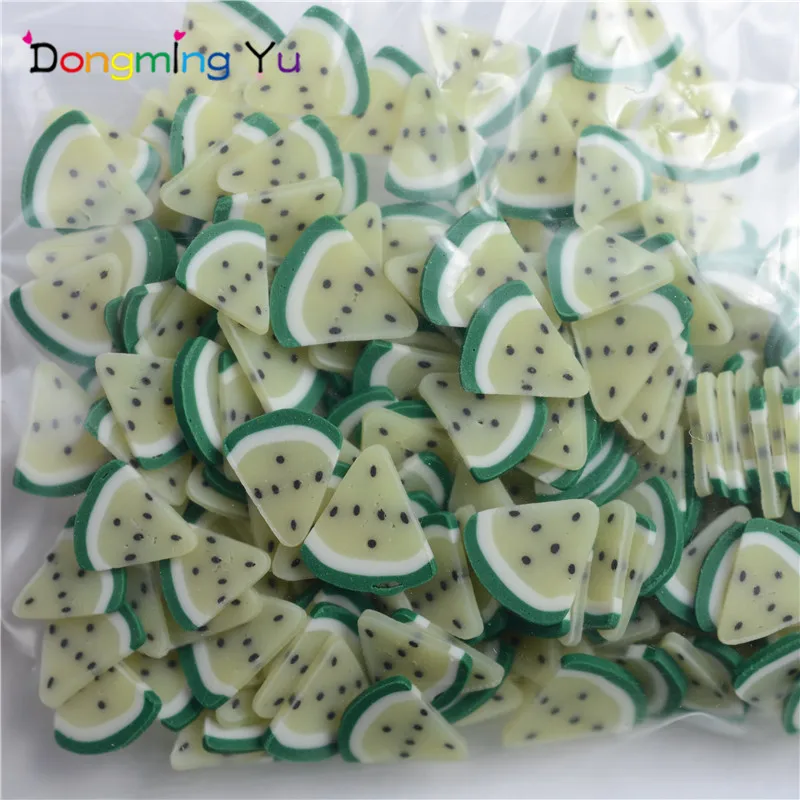 Новинка! 50 г/лот милый дизайн ногтей Полимерная глина фруктовый ломтик Мода DIY