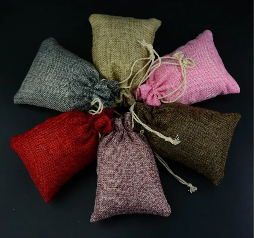 

Jewelry Bags Jute Drawstring Bag Bead Packaging Bags Gift PouchesADS