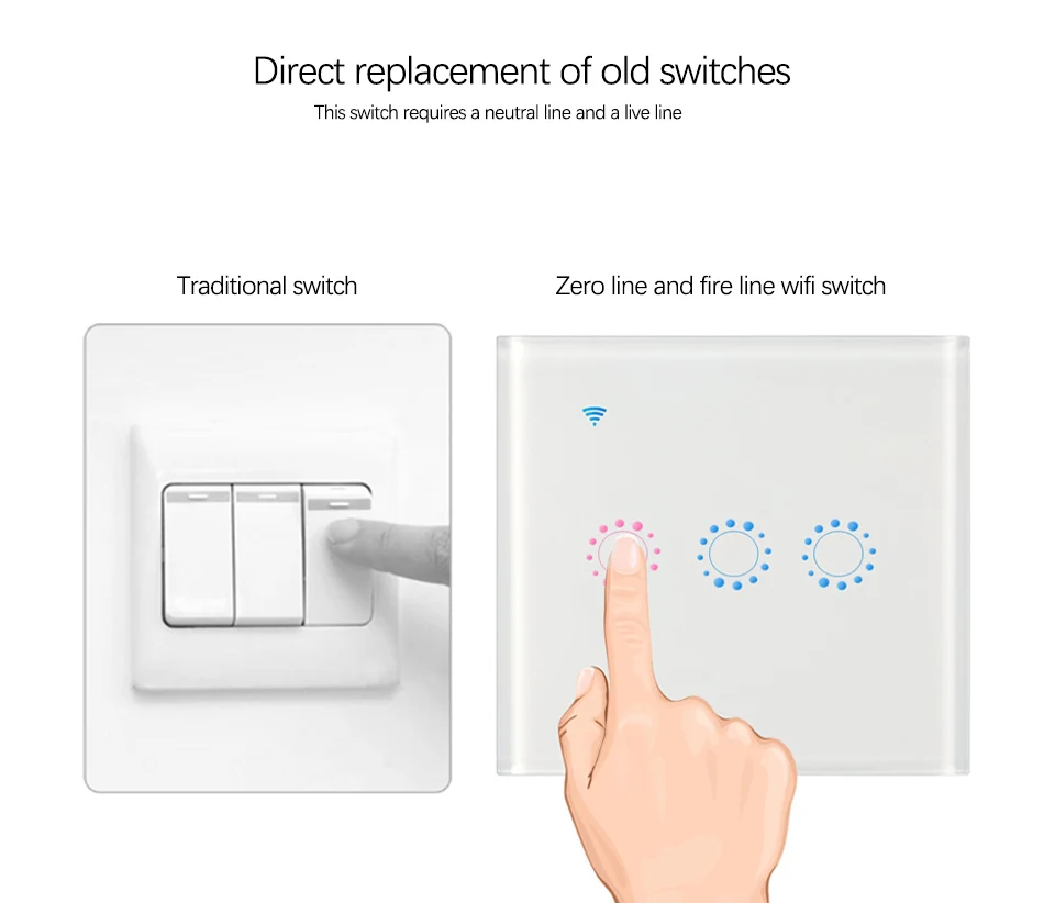 new wifi switch and old switch 