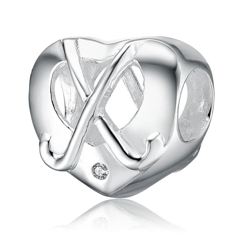 Бусина Шарм сердечки из серебра 100% пробы 12 видов|necklace making|silver beadssilver bead charm |