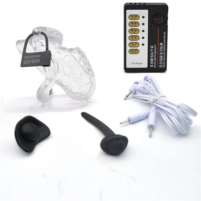 Electric-shock-Venting-Hole-Design-Male-Chastity-Device-Penis-Belt-Lock-With-4-Cock-Ring-Electro.jpg_640x640