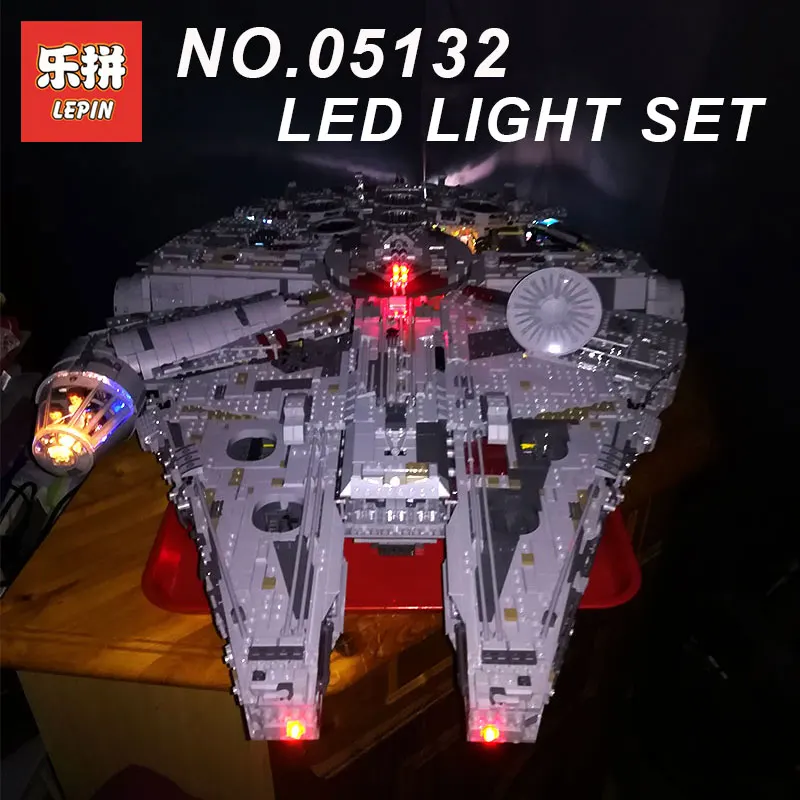 

New Led Light For 75192 And LEPIN 05132 Star Plan War Falcon Millennium Building Blocks Model (not include blocks set)