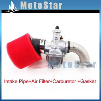 

Mikuni 26mm Carburetor VM22 Carb + Red 38mm Air Filter + Intake Mainfold For 110cc 125cc 140cc Engine Pit Dirt Bike Motocross