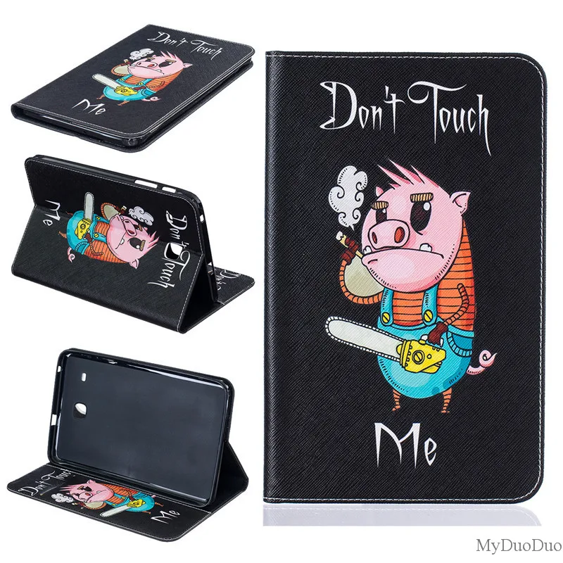 For  Samsung Galaxy Tab E 8.0 SM-T377 T375 T377V  Tablet Case Cover Boy Girls  Cartoon Bear  Butterfly Wallet PU Leather Case  (25)