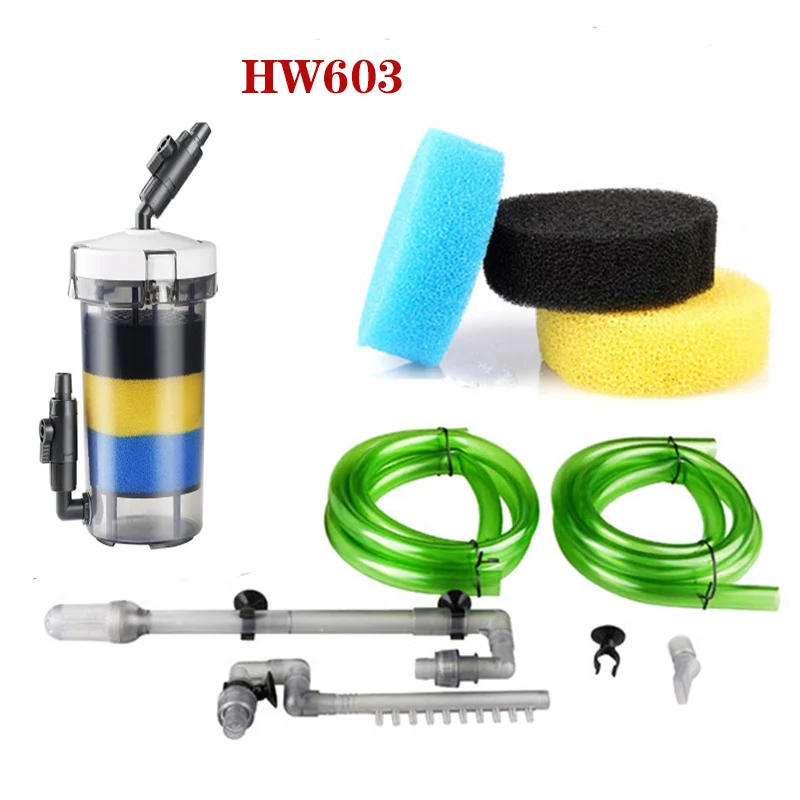 Аквариума фильтр SUNSUN HW 602 603 6 W 400L/ч Внешний Аквариум фильтровальный