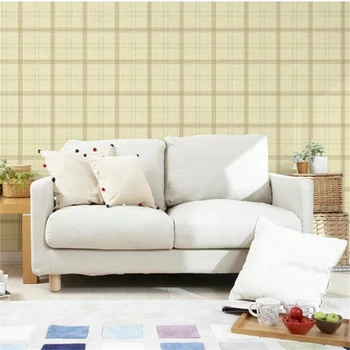 

beibehang High quality British wallpaper simple style England lattice pastoral wallpaper living room wallpaper papel de parede