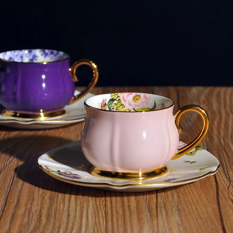 

Bone China Tea Cup And Saucer tea Sets Drinkware Sets Coffee pack of 2