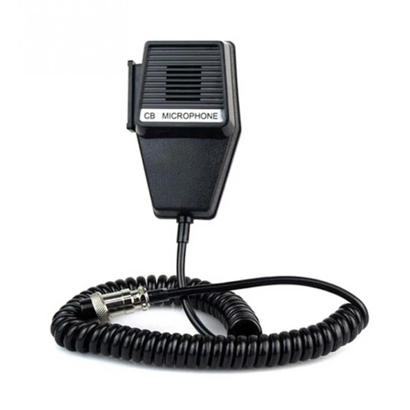 Топ предложения CM4 CB радио спикер микрофон 4 Pin для Cobra/Uniden автомобиля Walkie Talkie - Цвет: Black