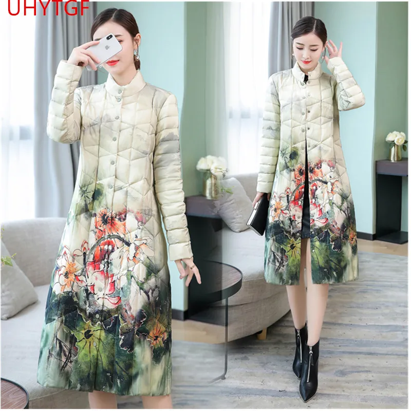 Ladies winter jacket clothing Down cotton jacket thin long