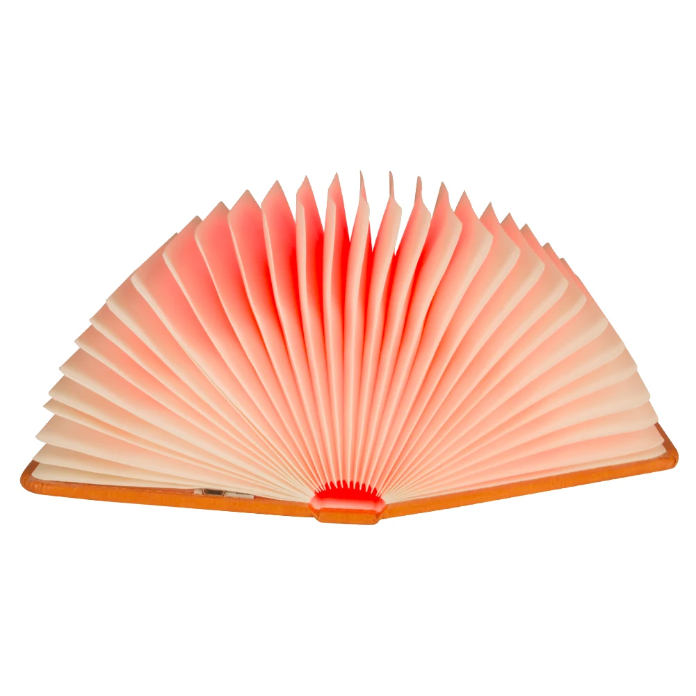 Creative Foldable Pages Folding Led Book Shape Night Light Lighting Lamp Portable Booklight Usb Rechargeable Table