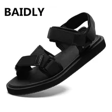 Мужская повседневная обувь летние сандалии мужские дышащие черные пляжные сандалии наружные шлепанцы Zapatillas Hombre Krasovki Tenis Adulto