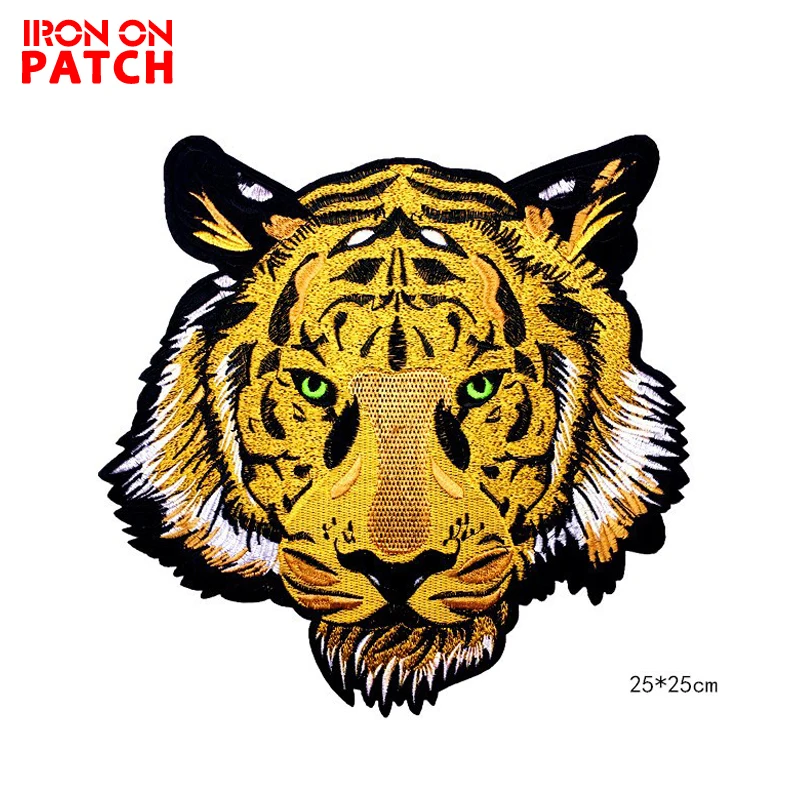 

Big Tiger Tactical Embroidery Patch Hot Sell Badge On Motor Jacket DIY Fashion Cloth Stickers Tiger Applique PATCH