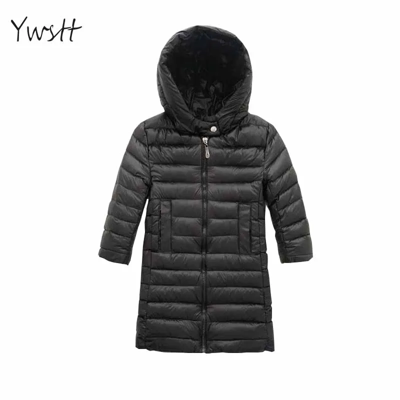 

YWSTT Winter Children's Duck Down Fur Long Model Warm Outerwear&Coats 2017 Boys and girls Thickening Duck Down and Outerwear