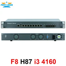 1U network Firewall Router System with 8 ports Gigabit lan 4 SPF Intel i3 4130 3.4Ghz Mikrotik PFSense ROS Wayos 2G RAM 8G SSD 1U network Firewall Router System with 8 ports Gigabit lan 4 SPF Intel i3 4130 3.4Ghz Mikrotik PFSense ROS Wayos 2G RAM 8G SSD