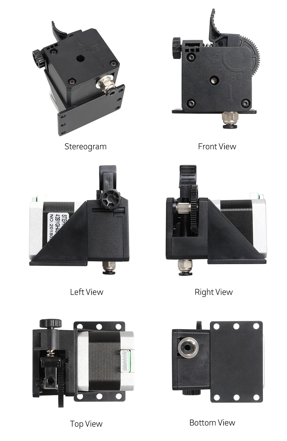 LERDGE 3D принтеры запчасти titan экструдер для V6 J-head Боуден Монтажный кронштейн 1,75 мм нити V6 Hotend полностью набор для маникюра