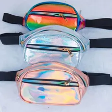 Праздник Пояс Кожа новые унисекс поясная сумка лазерной Талия пакеты Heuptas набедренная сумка Для женщин Пояс Сумки поясная сумка