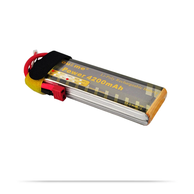 

You&me Rechargeable Lipo 2s Battery 4200MAH 7.4V 35C Max 70C AKKU For RC Helicopter Airplane Car Boat Quadcopter Drone Bateria