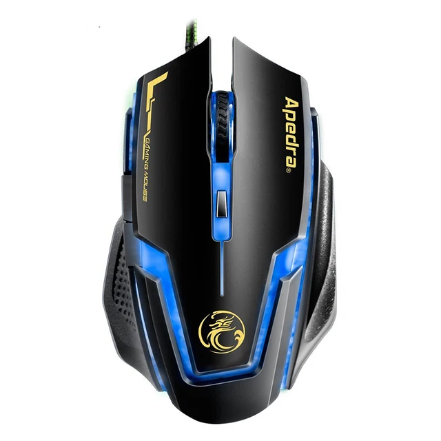 Best Offers APEDRA A9 Wired Gaming Mouse 3200DPI USB Optical Mouse 6 Buttons Computer Pc Mouse Gamer Professional Gaming Mice for Desktop Best Offers APEDRA A9 Wired Gaming Mouse 3200DPI USB Optical Mouse 6 Buttons Computer Pc Mouse Gamer Professional Gaming Mice for Desktop