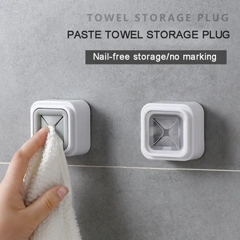 

Convenient Kitchen Storage Hooks Washing Cloth Hanger Rack Towel Holder Sucker Wall Window Bathroom Tool