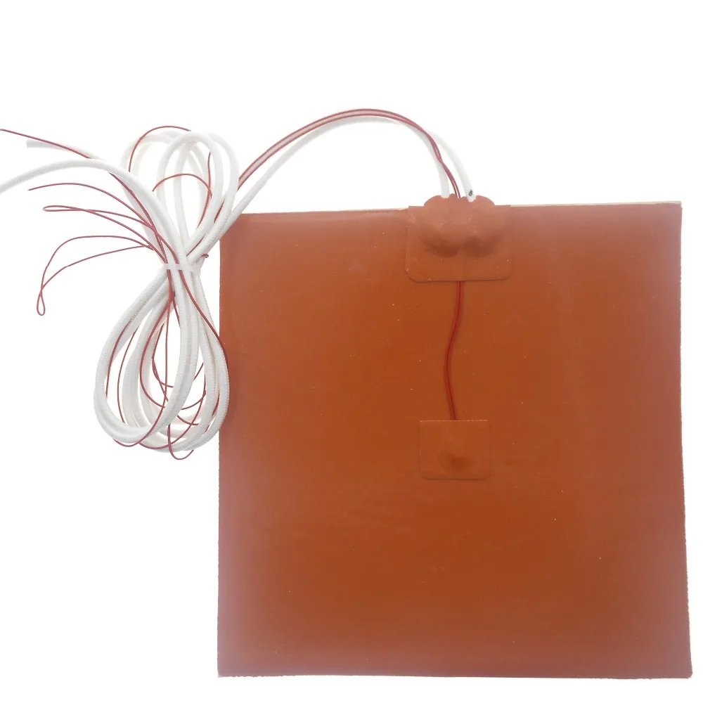 

DuoWeiSi 3D Printer Parts 200*200mm Silicone heating pad heater 12/24/110/120/220/240V 100/150/200W 3d printer 20*20cm heatbed